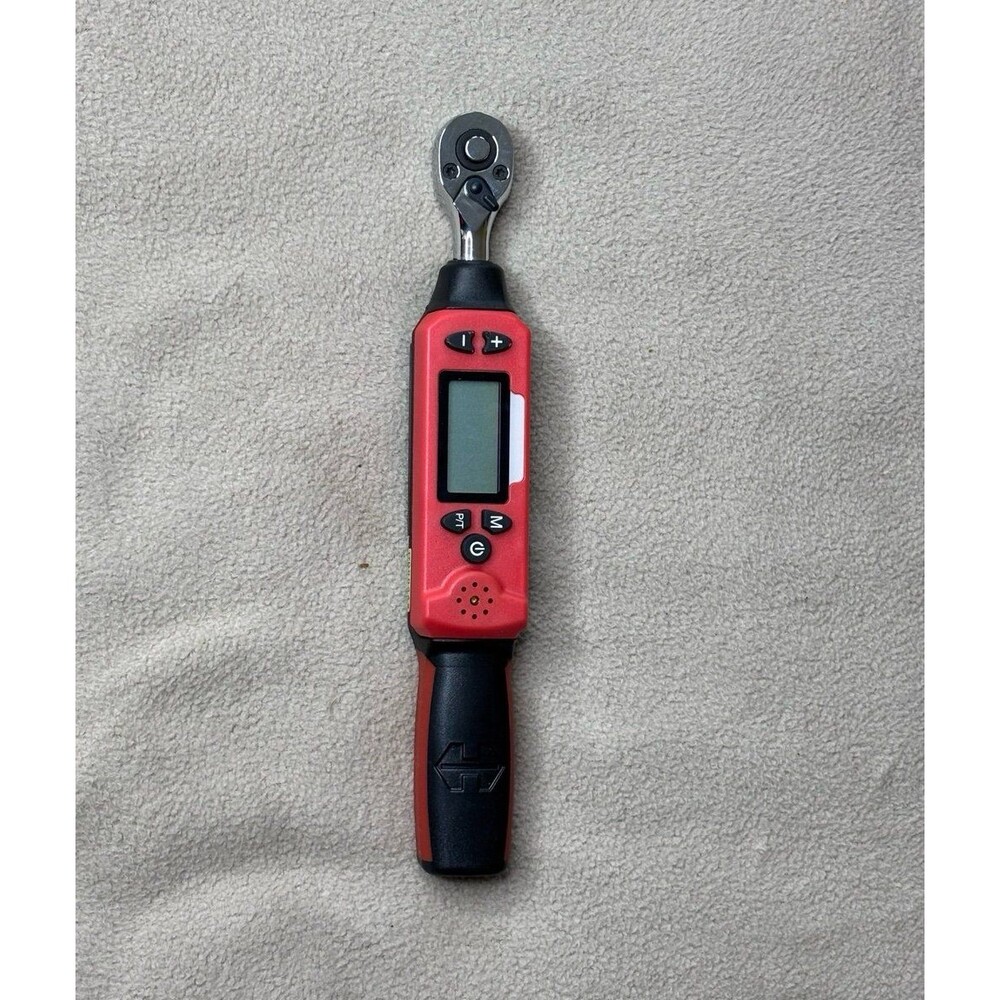 BikeMaster 1/4" Digital Electronic Torque Wrench Ratcheting Red Black 152148